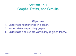 Section 15.1 Graphs, Paths, and Circuits