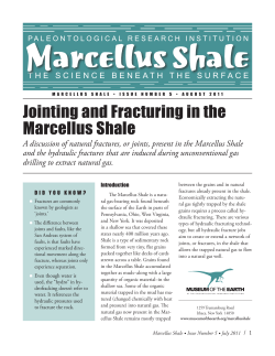 Jointing and Fracturing in the Marcellus Shale