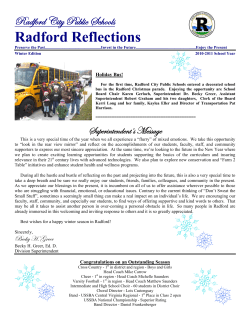 Page 2, Winter Edition Radford Reflection