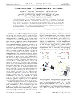 Indistinguishable Photon Pairs from Independent