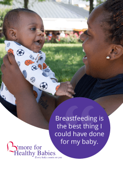 Breastfeeding is the best thing I could have done for my baby.