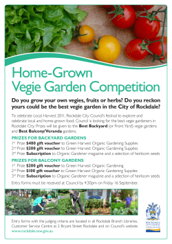 Do you grow your own vegies, fruits or herbs? Do you reckon yours
