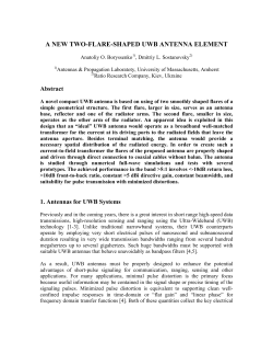 a new two-flare-shaped uwb antenna element