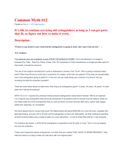 It`s OK to continue servicing old extinguishers as long