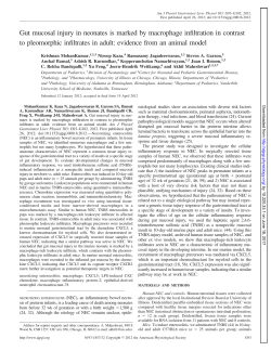 Gut mucosal injury in neonates is marked by macrophage infiltration