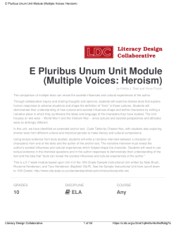 E Pluribus Unum Unit Module (Multiple Voices: Heroism)