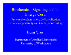 Biochemical Signaling and Its Energy Cost: Protein phosphorylation