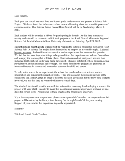 Science Fair News - Sacred Heart School, Waseca