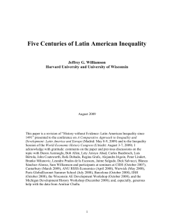 Five Centuries of Latin American Inequality