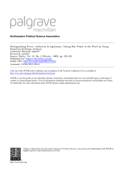 Distinguishing Power, Authority