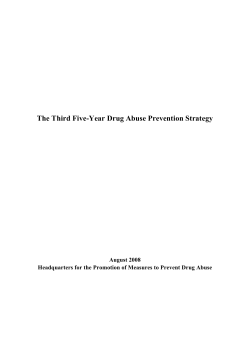 The Third Five-Year Drug Abuse Prevention Strategy (PDF:117KB)