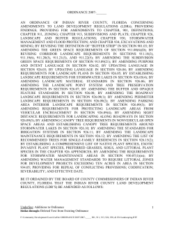 ORDINANCE 2007-______ 1 AN ORDINANCE OF INDIAN RIVER