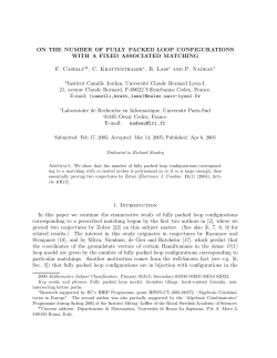 ON THE NUMBER OF FULLY PACKED LOOP CONFIGURATIONS