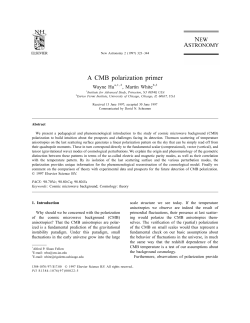 A CMB polarization primer - Wayne Hu`s Tutorials