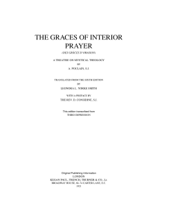 the graces of interior prayer