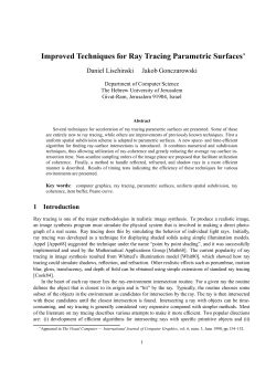 Improved Techniques for Ray Tracing Parametric Surfaces