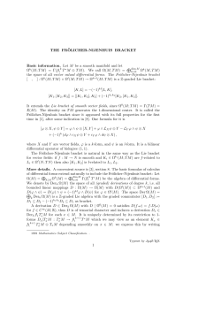 THE FR&uml;OLICHER-NIJENHUIS BRACKET Basic information. Let M