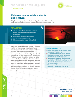 Cellulose nanocrystals added to drilling fluids