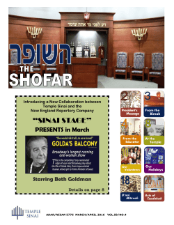 sinai stage - Temple Sinai of Sharon