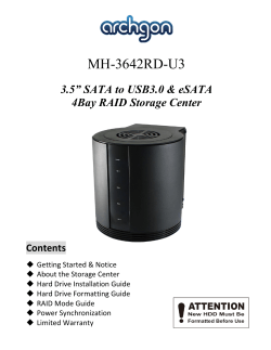 MH-3642RD-U3 4Bay RAID Storage Center
