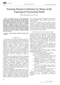 Ensuring Domain Conformity by Means of the Topological