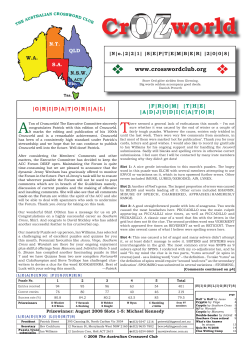 - Australian Crossword Club
