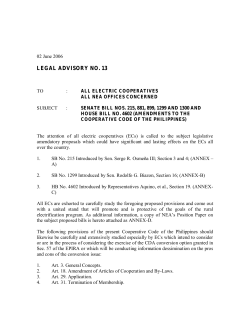 legal advisory no. 13