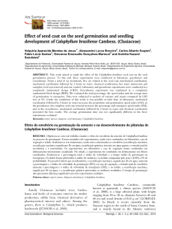 Effect of seed coat on the seed germination and seedling