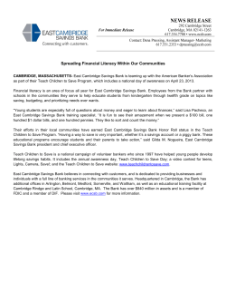 Spreading Financial Literacy Within Our Communities