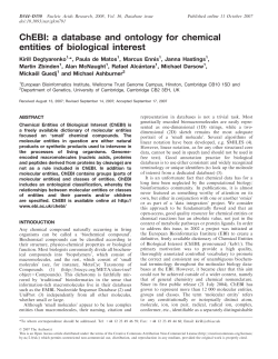 ChEBI - Nucleic Acids Research