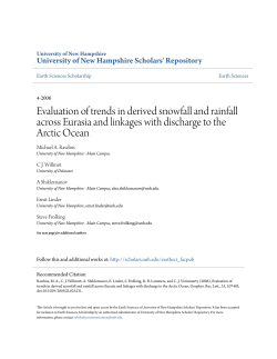 Evaluation of trends in derived snowfall and rainfall across Eurasia