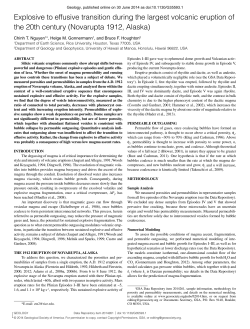 Explosive to effusive transition during the largest volcanic eruption of