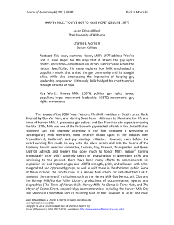 Black/Morris Interpretive Essay