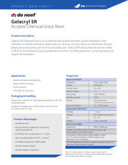 Gelacryl SR - GCP Applied Technologies