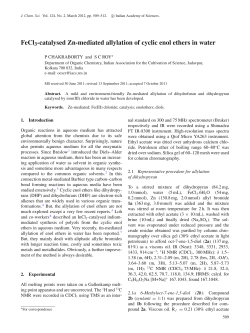 FeCl3-catalysed Zn-mediated allylation of cyclic enol ethers in water