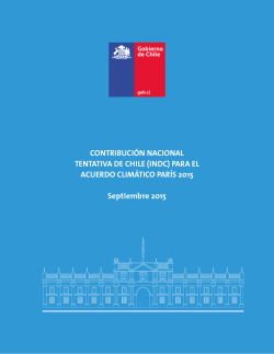 CONTRIBUCI&Oacute;N NACIONAL TENTATIVA DE CHILE (INDC)
