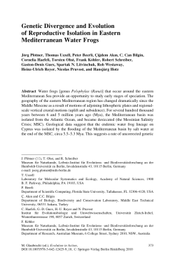 Genetic Divergence and Evolution of Reproductive Isolation in