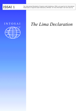 issai 1 - Tribunal de Comptes