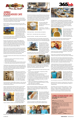 JUMBLE SCHOOLHOUSE CAFE