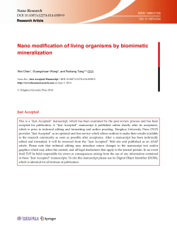 Nano modification of living organisms by