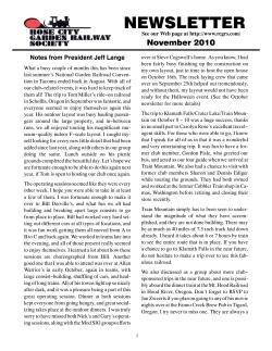 NEWSLETTER - Rose City Garden Railway Society