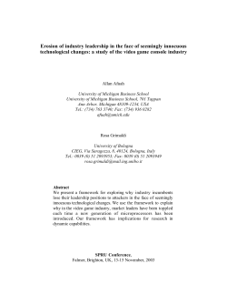 Erosion of industry leadership in the face of seemingly innocuous