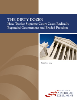 the dirty dozen - Institute for Justice