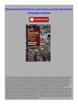 EPub Download] Left Behind: Latin America and the False Promise