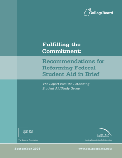 Fulfilling the Commitment