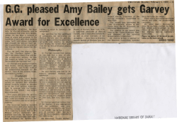 G.G Pleased: Amy Bailey Gets Garvey Award for Excellenc