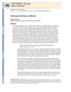 NIH Public Access - Columbia University