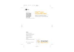 CyDye&trade; mono- reactive NHS Esters