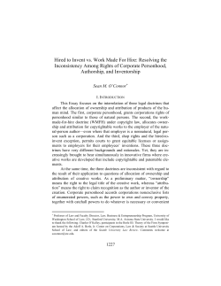 Hired to Invent vs. Work Made For Hire