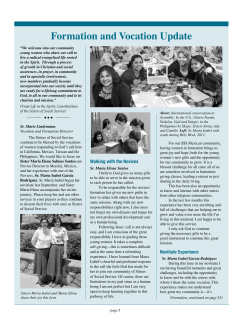 Sr. Maria Isabel`s reflection